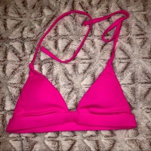 Hot pink bikini top